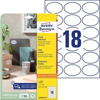 AVERY Zweckform Etiketten L6024REV-25 weiß 63,5 x...