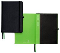 LEITZ Notizbuch Complete DIN A4 kariert, schwarz...