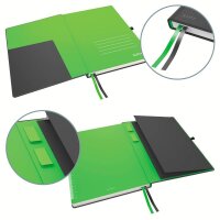 LEITZ Notizbuch Complete DIN A4 kariert, schwarz Hardcover 160 Seiten, 1 St.