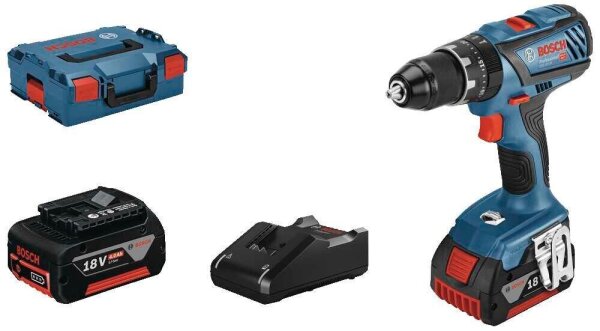 BOSCH Professional GSB 18V-28 Akku-Schlagbohrschrauber 18,0 V, mit 2 Akkus  ( 06019H400C )