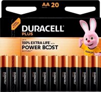 DURACELL Batterien PLUS Alkali-Mangan Mignon AA 1,5 V, 20...