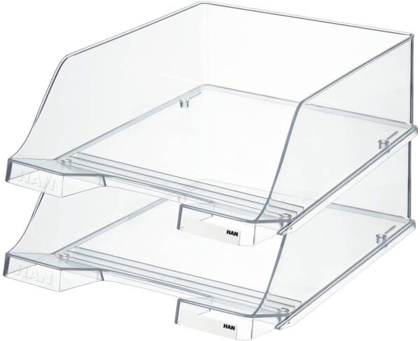 HAN Briefablagen XXL transparent DIN A4, 2 St.