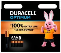 DURACELL Batterien Optimum Alkali-Mangan Micro AAA 1,5 V,...
