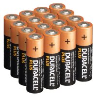 DURACELL Batterien PLUS Alkali-Mangan Mignon AA 1,5 V, 16...