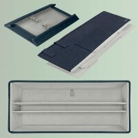 LEITZ Desk Sharing Tasche mit Deckel 67230089 Stoff grau