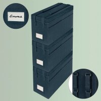 LEITZ Desk Sharing Tasche mit Deckel 67230089 Stoff grau
