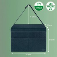 LEITZ Desk Sharing Tasche mit Deckel 67240089 Stoff grau