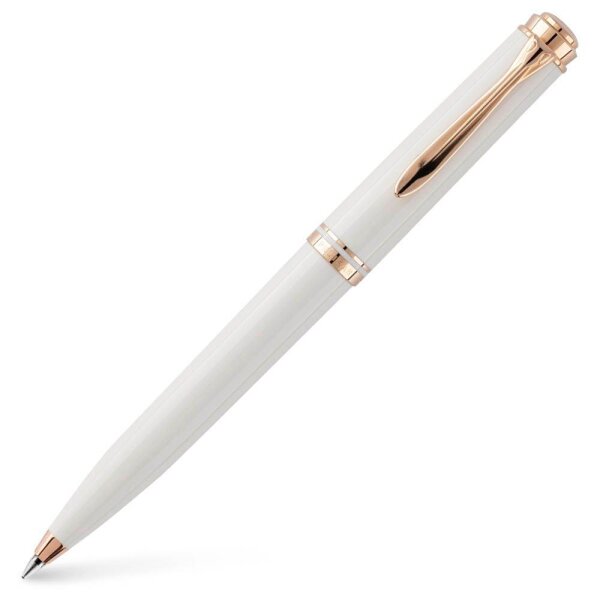 Pelikan Kugelschreiber Souverän K600 weiß/rose-gold, Schreibfarbe: schwarz, 1 St.