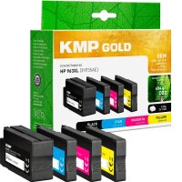 KMP Gold schwarz, cyan, magenta, gelb Druckerpatrone...
