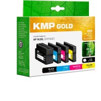 KMP Gold schwarz, cyan, magenta, gelb Druckerpatrone...
