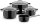 WMF Topf-Set Fusiontec® Mineral Pro schwarz 4-tlg., 4 Set