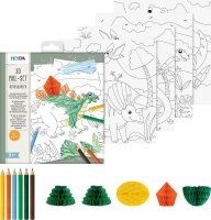 HEYDA 3D Dinosaurier Malset farbsortiert, 1 St.