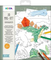 HEYDA 3D Dinosaurier Malset farbsortiert, 1 St.