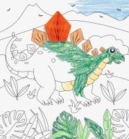 HEYDA 3D Dinosaurier Malset farbsortiert, 1 St.