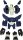 BRUNNEN Radiergummi ROBOT HERO blau, 1 St.