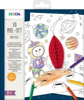 HEYDA 3D Weltall Malset farbsortiert, 1 St.