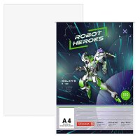 BRUNNEN Malblock ROBOT HEROES DIN A4 100 g/qm, 75 Blatt,...