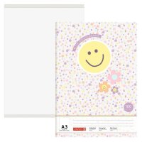 BRUNNEN Malblock Happy Hippie DIN A3 100 g/qm, 20 Blatt,...