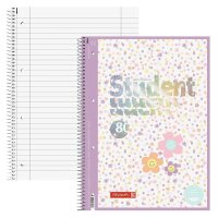 BRUNNEN Collegeblock Premium Student Happy Hippie liniert...