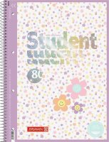 BRUNNEN Collegeblock Premium Student Happy Hippie liniert...