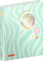 BRUNNEN Happy Hippie Ringbuch 2-Ringe mint 3,2 cm DIN A4,...