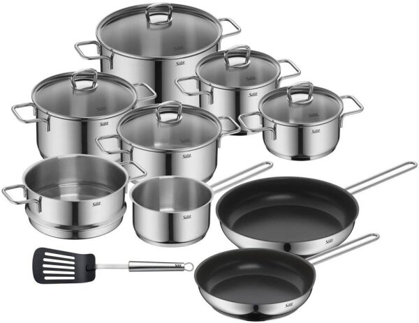 WMF Kochgeschirr-Set Silit Alicante silber 10-tlg., 10 Set