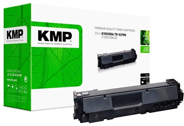 KMP  schwarz Toner kompatibel zu KYOCERA TK-5370K