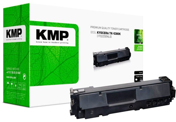 KMP  schwarz Toner kompatibel zu KYOCERA TK-5380K