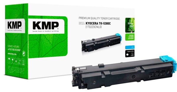 KMP  cyan Toner kompatibel zu KYOCERA TK-5380C