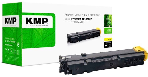 KMP  gelb Toner kompatibel zu KYOCERA TK-5380Y