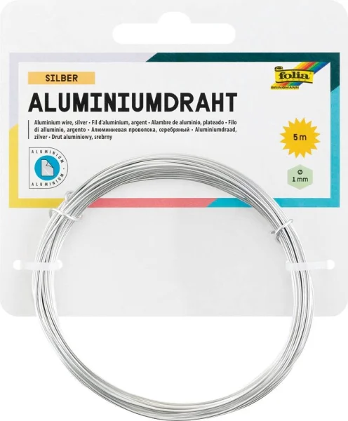 folia Basteldraht silber 1,0 Ø mm 5,0 m 1 St.