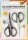 folia Silhouettenschere schwarz 10,5 cm, 2 St.