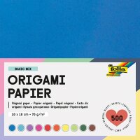 folia Faltblätter Origami mehrfarbig 500 Blatt