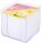 folia Zettelbox WHITE transparent inkl. 700 Notizzettel weiß, 1 St.