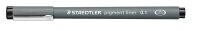 STAEDTLER pigmentliner 308 Fineliner schwarz 0,1 mm, 1 St.