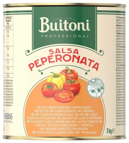 Buitoni® Tomatensauce mit Paprika 3,0 kg, 1 St.