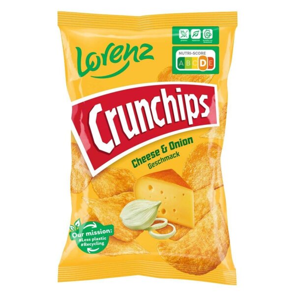 Crunchips Cheese & Onion Flavour Chips 150,0 g, 1 St.