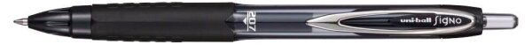 uni-ball Signo 207 Gelschreiber schwarz/transparent 0,4 mm, Schreibfarbe: schwarz, 1 St.