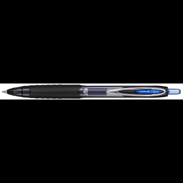 uni-ball Signo 207 Gelschreiber schwarz/transparent 0,4 mm, Schreibfarbe: blau, 1 St.