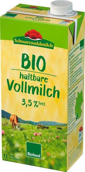 Schwarzwaldmilch H-Weide 3,5% Bio-Milch 12x 1,0 l