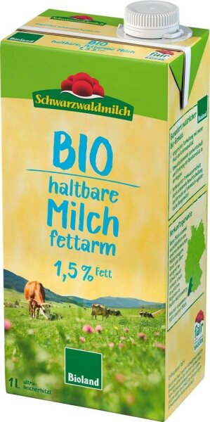 Schwarzwaldmilch H-Weide 1,5% Bio-Milch 12x 1,0 l