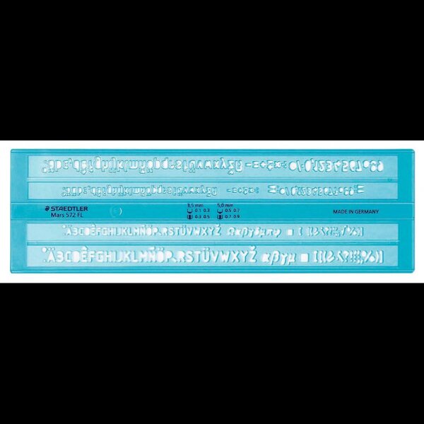 STAEDTLER Schriftschablone Mars® 572 FL  blau