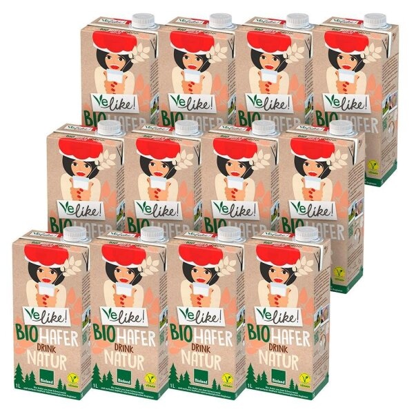 Velike! Natur Bio-Haferdrink 12x 1,0 l