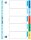 OXFORD Ordnerregister DIN A4 Vollformat 1-5 farbig 5-teilig, 1 Satz