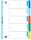 OXFORD Ordnerregister DIN A4 Vollformat blanko farbig 5-teilig, 1 Satz