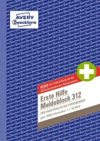 AVERY Zweckform Erste Hilfe Meldeblock Formularbuch 312,...