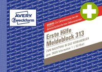 AVERY Zweckform Erste Hilfe Meldeblock Formularbuch 313,...
