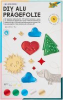 folia Prägefolie farbsortiert, 5 Blatt