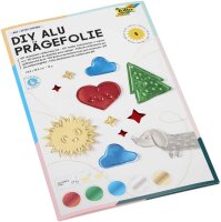 folia Prägefolie farbsortiert, 5 Blatt