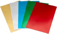 folia Prägefolie farbsortiert, 5 Blatt